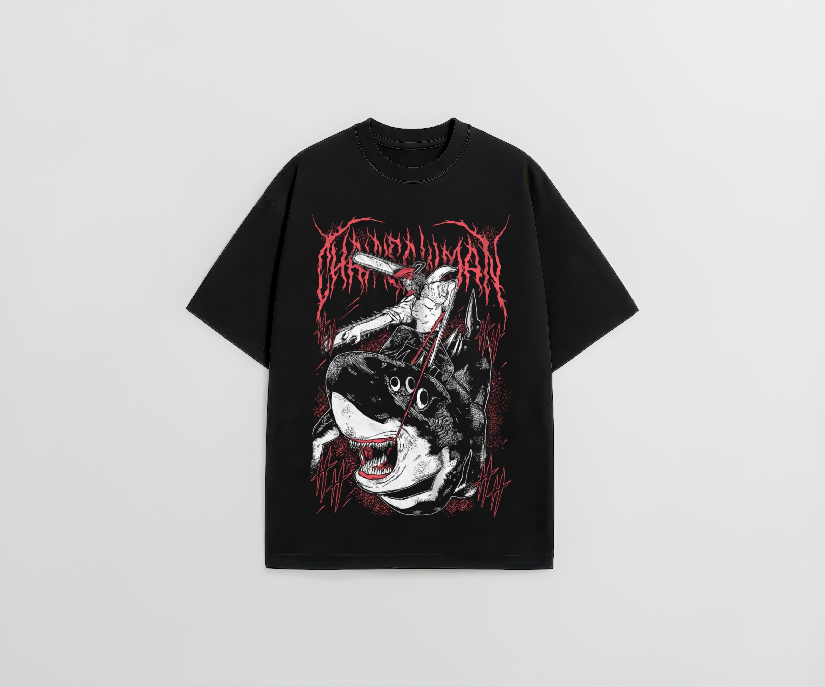Buy Hannya store Chainsaw Man Denji VII Oversized T-Shirt for Men